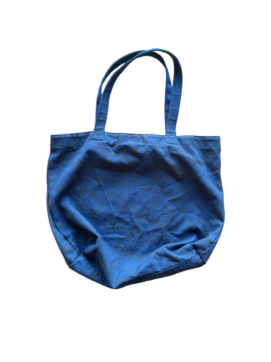 Kaws Blue Denim Tote Bag